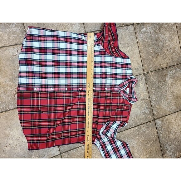 J Crew BM034 NWT Size XXXL Woman's Mixed-Tartan Plaid Shirt in Signature Fit - Picture 11 of 12